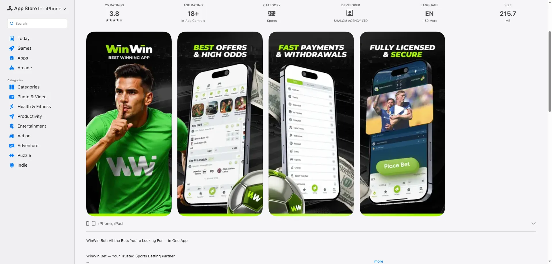 T&eacute;l&eacute;charger l'application WinWin Bet Android &mdash; winwinbet apk pour CI